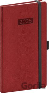 NOTIQUE Vreckový diár Diario 2025 - bordový