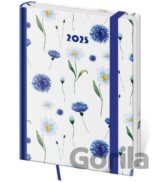 Diář 2025 Vario týdenní B6 Meadow s gumičkou