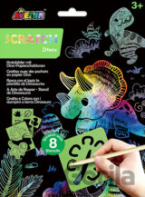 Škrabací obrázky podle šablony - Dinosauři