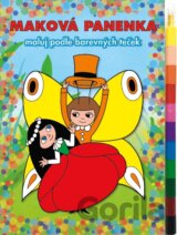 Maková panenka - Maluj podle barevných teček + MAXI voskovka