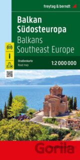 Balkán, juhovýchodná Európa 1: 2 000 000