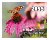 Pracovný týždenný riadkový minikalendár 2025