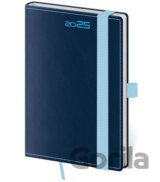 Kapesní diář 2025 Double Blue s poutkem