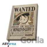 One Piece Zápisník Wanted Luffy A5