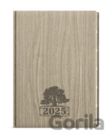 Diář 2025 Oskar Wood A5 světle hnědá Týdenní