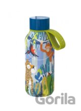 Quokka Nerezová termoláhev Solid Kids s poutkem: Jungle 330ml