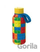 Quokka Nerezová termoláhev Solid Kids s poutkem: Color Bricks 330ml