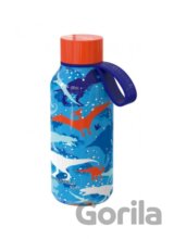 Quokka Nerezová termoláhev Solid Kids s poutkem: Dinosaur 330ml