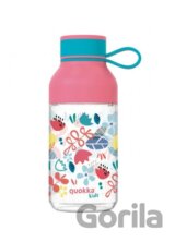 Quokka Plastová láhev Ice Kids s poutkem: Flowers 430ml