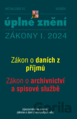 Aktualizace I/2 / 2024 - o daních z příjmů, o archivnictví a spisové službě