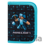 Školský peračník jednoposchodový Baagl Minecraft Blue Axe