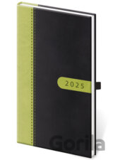 Kapesní diář 2025 Bora černo/zelený