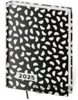 Denní diář 2025 B6 Vario Lyra B&W
