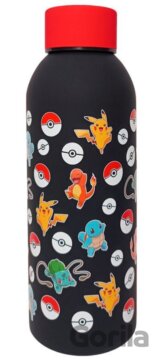Nerezová fľaša na pitie Pokémon: Ikony