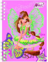 Winx Club Flora - zápisník A6