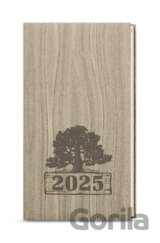 Týdenní diář 2025 Jakub Wood kapesní Světle hnědá