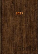 Diář 2025 Wood, denní A5
