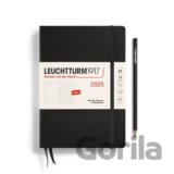 Leuchtturm1917 Weekly Planner & Notebook Medium (A5) 2025 Black - tečkovaný