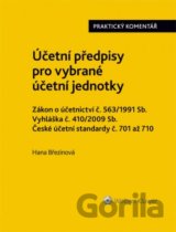 Účetní předpisy pro vybrané účetní jednotky