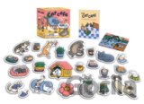 Cat Cafe Magnet Set