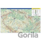 Česko - nástěnná fyzická mapa 1 : 500 000