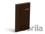 Týdenní diář 2025 PVC dark brown