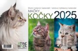 Kalendář 2025 Kočky, stolní, týdenní