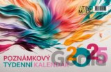 Kalendář 2025 Poznámkový velký, stolní, týdenní