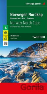 Norsko Severní mys (Hammerfest - Alta - Kirkenes) 1:400 000 / cestovní mapa