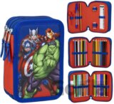 Školské trojdielne puzdro Marvel - Avengers: Superhrdinovia