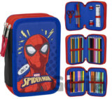 Trojité školské puzdro na tužky Marvel - Spiderman: Čo je?