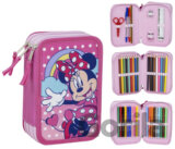 Trojité školské puzdro na tužky Disney: Minnie Mouse