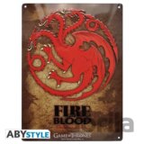 Game of Thrones Plechová ceduľa: Targaryen