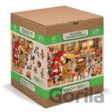 Wooden City Puzzle Vánoční dílna