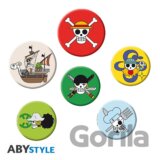 One Piece Sada odznakov Skulls
