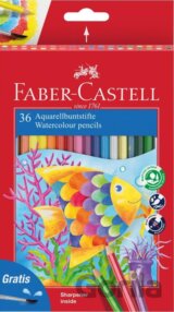 Pastelky akvarelové set 36 farebné + štetec
