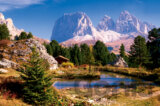 Jazero v Dolomitoch