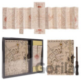 Darčekový set Harry Potter: Záškodnícka mapa (A5 svietiaci blok - pero - mapa)