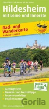 Hildesheim s vodítkem a nejvnitřnějším 1:50 000 / cyklistická a turistická mapa