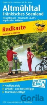 Altmühltal-Fränkisches Seenland, Treuchtlingen-Neumarkt Opf.-Ingolstadt-Kelheim 1:100 000 / cyklistická mapa