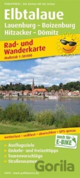 Elbtalaue, Lauenburg-Boizenburg, Hitzacker-Dömitz 1:50 000 / cyklistická a turistická mapa