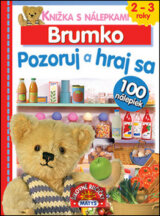 Knižka s nálepkami Brumko: Pozoruj a hraj sa