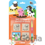 Razítka 3+1 s voskovkou Farma