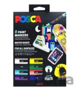 Posca sada popisovačů  - mix barev (8 ks) + textilní sáček na popisovače