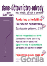 Dane, účtovníctvo, odvody bez chýb, pokút a penále č. 11-12 / 2024 - Faktoring a forfaiting