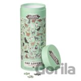 Puzzle pro milovníky koček zelené