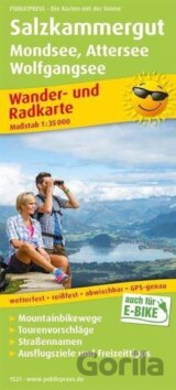 Solná komora, Mondsee-Attersee, Wolfgangsee 1:35 000 / turistická a cykloturistická mapa