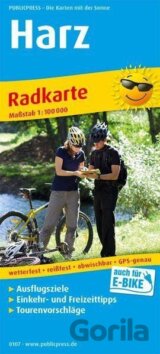 Harz 1:100 000 / cyklistická mapa