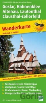 Goslar, Hahnenklee, Altenau, Lautenthal, Clausthal-Zellerfeld 1:25 000 / turistická mapa