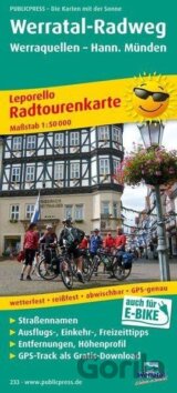 Cyklostezka údolím Werra, Werraquellen-Hann. Münden 1:50 000 / cyklistická mapa